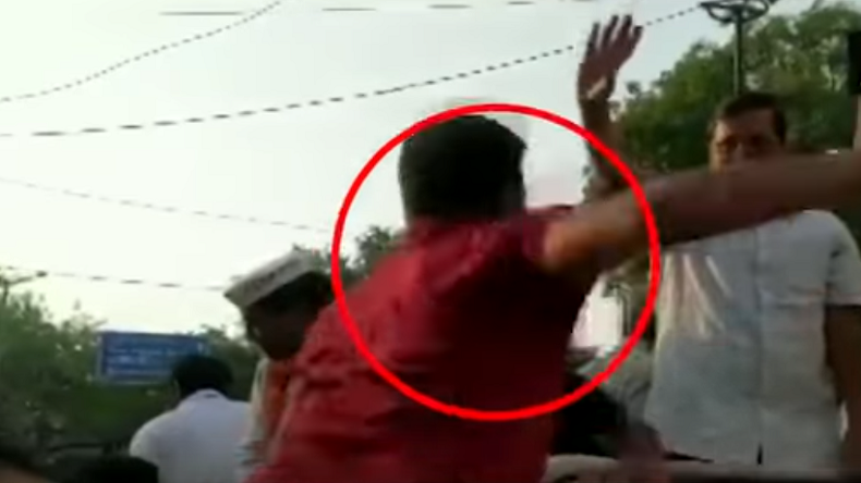 Arvind Kejriwal slapped