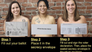 Pennsylvania Politicians Go Topless To Raise Awareness And Warn Voters Against ‘Naked Ballots’