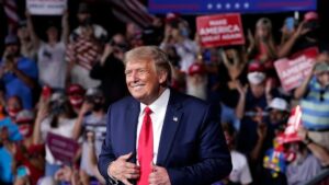 Watch! Donald Trump Blushes After Crowd Chants ‘We Love You’ At North Carolina Rally