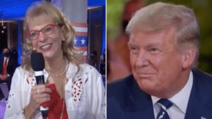 Watch! Donald Trump Blushes When A Woman Says ‘You Look Handsome And Have A Great Smile’ At Town Hall