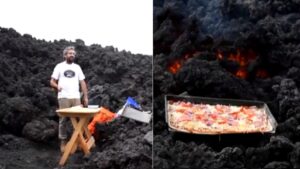 Viral Video: Guatemala Volcanic Chef Bakes Pizza on ‘Pacaya’ Volcano