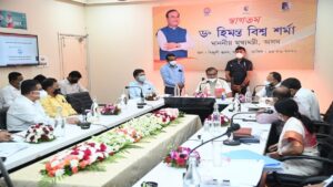 Assam Chief Minister Himanta Biswa Sarma Conducts Review Meeting With Power Minister Bimal Borah