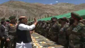 Video: Defence Minister Rajnath Singh chants ‘Waheguru Ji Ka Khalsa, Waheguru Ji Ki Fateh’