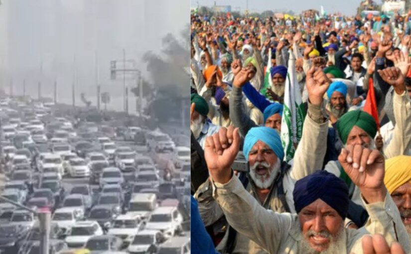 Farmer's Protest Leads To Massive Traffic Disruptions In Delhi-Noida